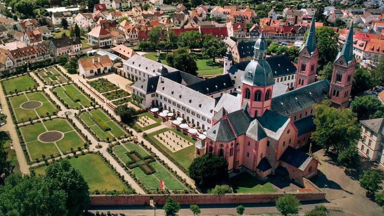 Luftbild Klostercafe Seligenstadt